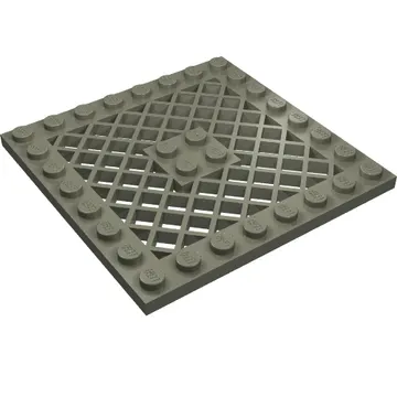 Plate Special 8 x 8 with Grille [No Hole in Center]