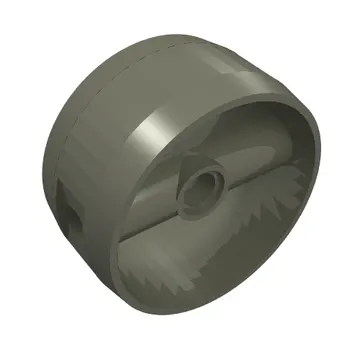 Technic Cylinder 4 x 4 with Pin Holes and Centre Bar, Closed Sides on Bar