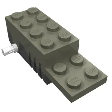 Motor Pullback 2 x 6 x 1 2/3 Type 2 [Fast] Black Base, White Axle