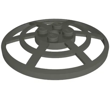 Dish 6 x 6 Inverted, Radar / Webbed [Anti-studs at 90°]