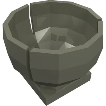Cylinder Hemisphere 2 x 2 Ball Turret Socket Base