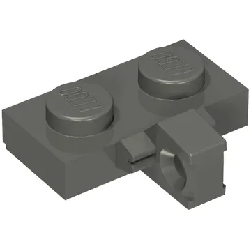 Hinge Plate 1 x 2 Locking with 1 Finger on Side, with Groove