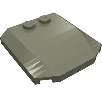 Brick Wedged, Curved Triple 4 x 4 x 2/3 with 2 Studs