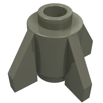 Brick Round 1 x 1 with Fins, Open Stud