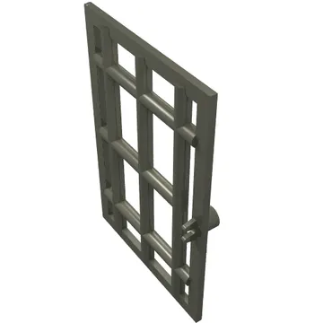 Door 1 x 6 x 7 Barred