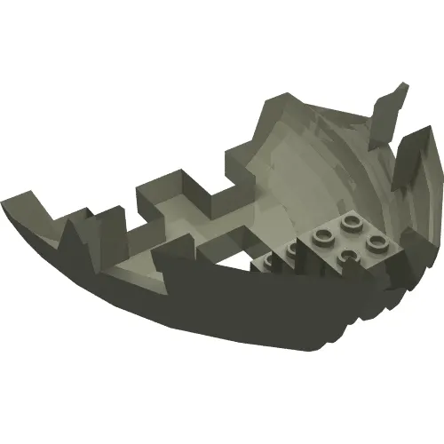 Boat Hull Section, Small Bow 12 x 12 x 5 1/3