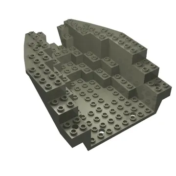Boat Hull Section, Small Stern 14 x 12 x 5 1/3, Top