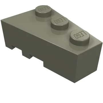Brick Wedged, Angled 3 x 2 Right