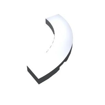 Tile 4 x 4 Curved, Macaroni