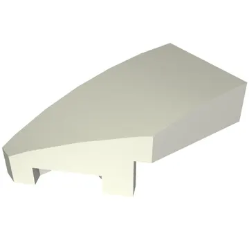 Brick Wedged, Curved 2 x 1 with Stud Notch Left