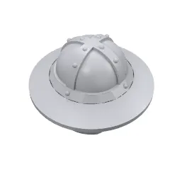 Helmet with Chinstrap and Wide Brim