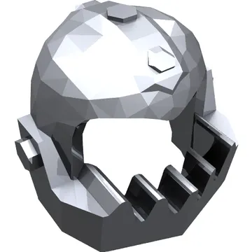 Helmet with Jagged Jaw