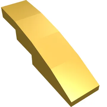 Brick Curved 4 x 1 No Studs [Stud Holder with Symmetric Ridges]