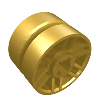 Wheel 14mm D. x 9.9mm with Centre Groove, Fake Bolts and 6 Spokes
