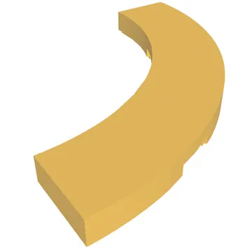 Tile 4 x 4 Curved, Macaroni