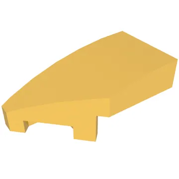 Brick Wedged, Curved 2 x 1 with Stud Notch Left