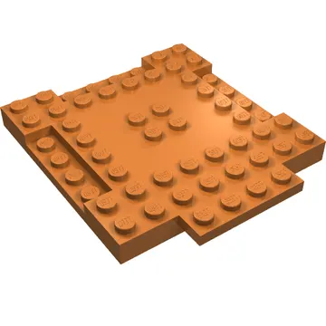 Plate Special 8 x 9 x 2/3 with 1 x 4 Recessed