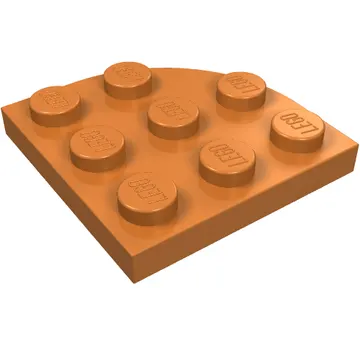 Plate Round Corner 3 x 3