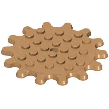 Plate Special 6 x 6 Splat Gear, 14 Teeth
