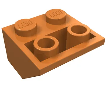 Brick Sloped Inverted 45° 2 x 2 [Ovoid Bottom Pin, Bar-sized Stud Holes]