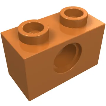 Technic Brick 1 x 2 [1 Pin Hole]