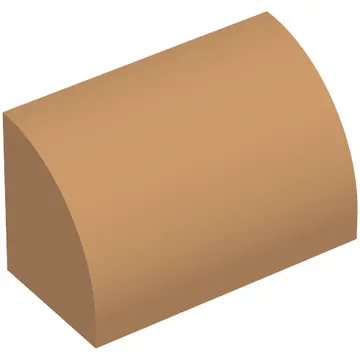 Brick Curved 1 x 2 x 1 No Studs
