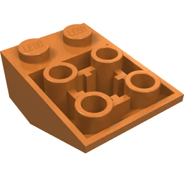 Brick Sloped Inverted 33° 3 x 2, Connections between Studs, Ovoid Bottom Pin