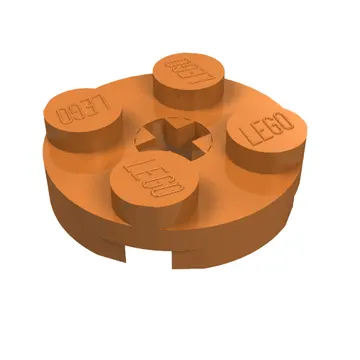Plate Round 2 x 2 with Axle Hole Type 1 (+ Opening)