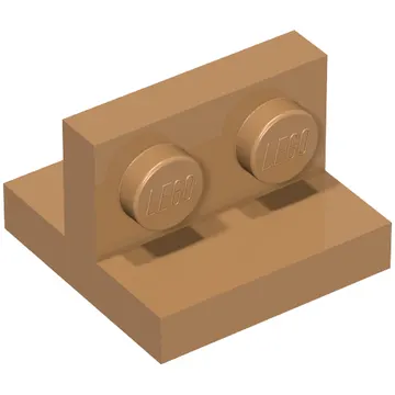 Bracket 2 x 2 with 1 x 2 Vertical Studs