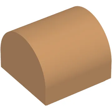 Brick Curved 1 x 1 x 2/3 Double Curved Top, No Studs