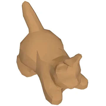 Animal, Cat, Kitten Crouching [Plain]