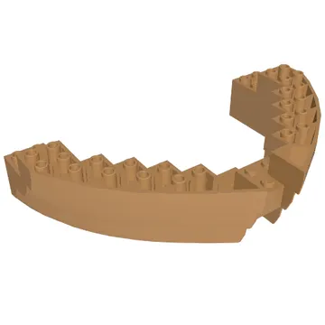 Boat Hull Section, Brick 16 x 10 x 3