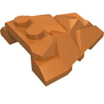 Brick Wedged, Sloped 4 x 4 Fractured Polygon Top