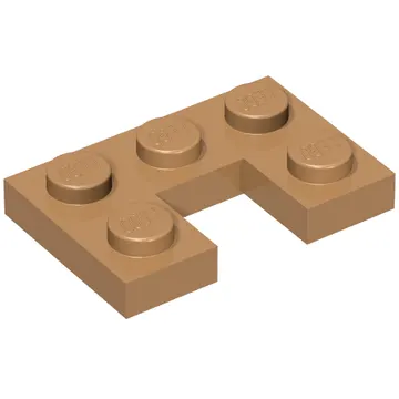 Plate 2 x 3 with 1 x 1 Cutout