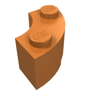 Brick Round Corner 2 x 2 Macaroni with Stud Notch and Reinforced Underside [New Style]