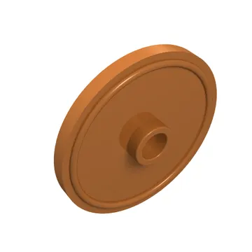 Shield Round with Stud and Raised Rim [Plain]