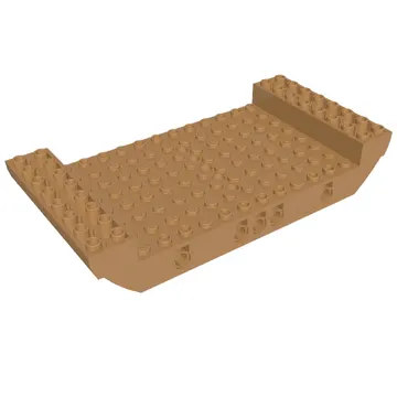 Boat Hull Section, Large Middle 8 x 16 x 2 1/3 with 5 Holes
