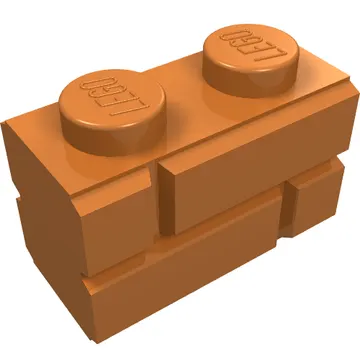 Brick Special 1 x 2 with Masonry Brick Profile