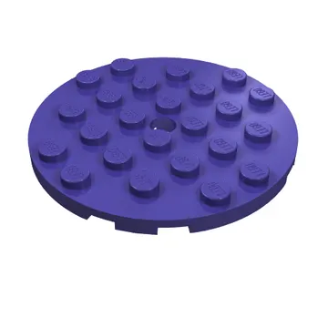 Plate Round 6 x 6 with Hole