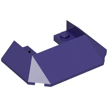 Brick Wedged, Sloped 45° 6 x 4 Double / 33°, 5 Bottom Tubes [Train Roof]