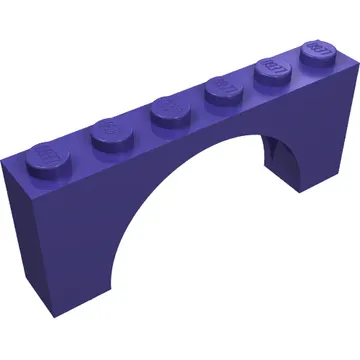 Brick Arch 1 x 6 x 2 - Thin Top without Reinforced Underside [New Version]