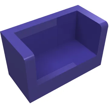 Panel 1 x 2 x 1 with Rounded Corners and 2 Sides