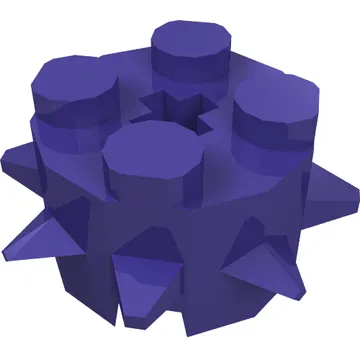 Brick Round 2 x 2 Special with Spikes