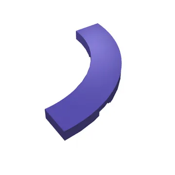 Tile 4 x 4 Curved, Macaroni