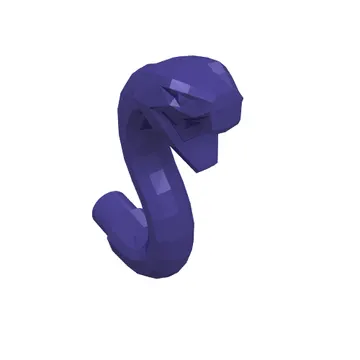 Animal, Snake Head with Open Mouth, Fangs and Curved Neck with Bar