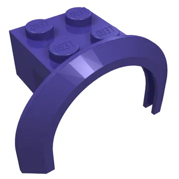Wheel Arch, Mudguard 4 x 2 1/2 x 2 with 2 x 2 Plate