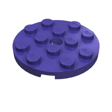 Plate Round 4 x 4 with Pin Hole