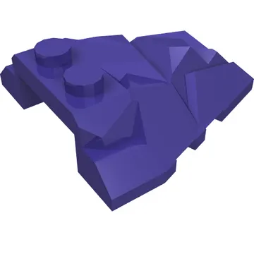 Brick Wedged, Sloped 4 x 4 Fractured Polygon Top