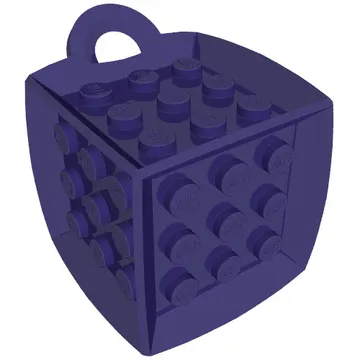 Die - 6 Sided with 3 x 3 Centre Studs, and Ring (DOTS)