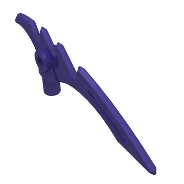 Weapon Scythe / Crescent Blade Serrated with Bar